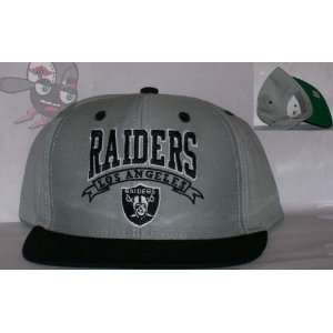  Los Angeles Raiders Two Tone Banner Snapback Hat Cap 