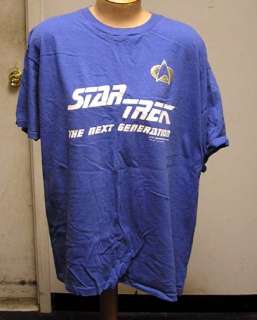 Vintage STAR TREK Next Generation T Shirt size LARGE  