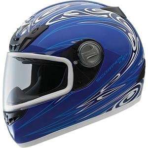  Scorpion EXO 400 Tsunami Helmet   Large/Blue Automotive