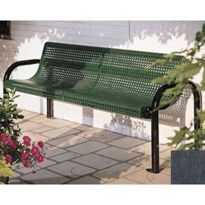  Eagle One 6 in Portable Perforated Metal Contour Bench   Black 