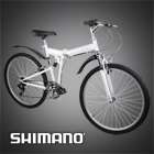 26 folding bicycle 6 speed shimano white $ 174 90 
