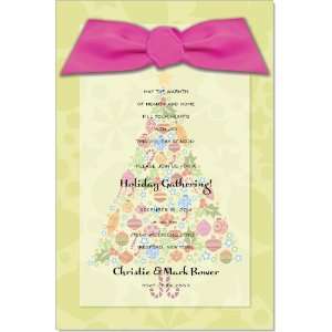 Ornamental Tree Lime Vellum Invitations