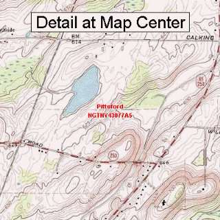 USGS Topographic Quadrangle Map   Pittsford, New York (Folded 