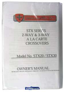 STX30 SWISS AUDIO 3 WAY SPEAKER CROSSOVERS for CDT PPI  