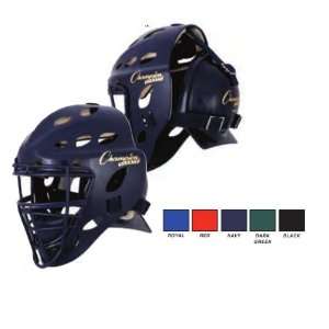   Champion Sports Adult Hockey Style Catchers Helmet   Navy Sports