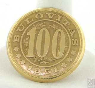 BULOVA HEAVY 18K GOLD BULOVITAS 1951 100TH ANNIVERSARY 21 JEWELS 