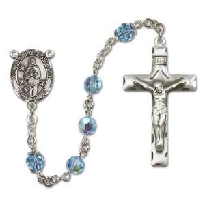  Our Lady of Assumption Aqua Rosary Jewelry