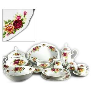  Fine China Dinnerware   Mary Anne Country Roses   95 pc 
