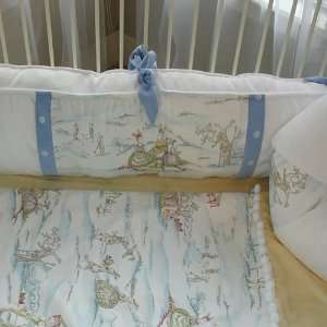 cottontail toile crib bumper 