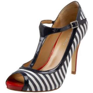 Nine West Womens Eastbound Peep Toe T Strap   designer shoes 
