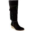 rafe new york black suede chelsea sienna wedge boots