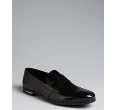 Jimmy Choo black leather penny loafers  