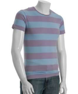 Paul Smith PS blue and purple striped crewneck t shirt   up to 