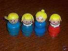 Fisher Price Vintage Little People Mad Boy Wooden Lot