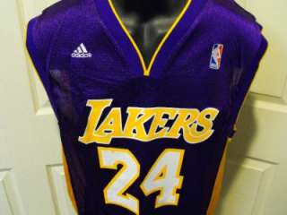 New KOBE BRYANT #24 Los Angeles LA LAKERS Purple 2XLarge 2XL Adidas 