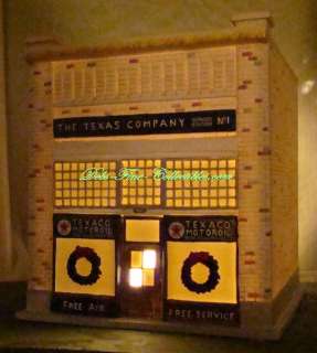   Adult Collectible porcelain replica of the Texaco No.1 Service Station