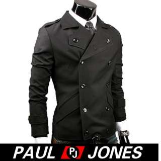PJ Mens double pea short coats stylish Casual Jackets  