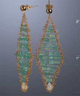 Beth Lauren blue appatite Sassafras drop earrings   up to 70 