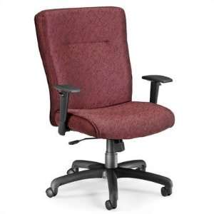  OFM Executive Conference Adjustable Arms Chair Charcoal 