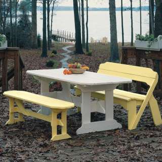 Harvest Picnic Outdoor TABLE Lifetime Warranty 30 Durable Solid Stains 