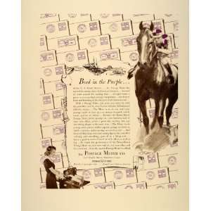 1939 Ad Pitney Bowes Postage Meter Racehorse Jockey 