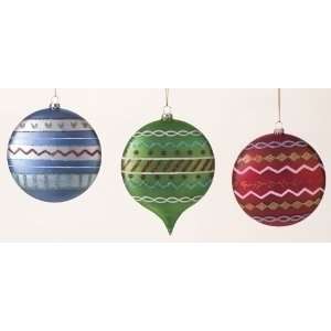  Pack of 6 Wonderful Christmas Time Festive Glass Disk 