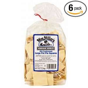   Millers Homemade Noodles Noodles, 2In Pot Pie Sq, 16 Ounce (Pack of 6