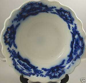 Gorgeous Flow Blue Serving Bowl Alaska W.H. Grindley  