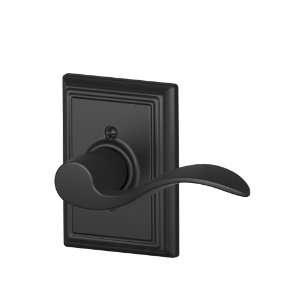 Schlage F170ACC622ADDRH Matte Black F Series Single Dummy Accent Door 
