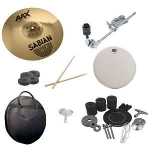 Sabian 16 Inch AAX X Plosion Crash Brilliant Finish Pack with Cymbal 