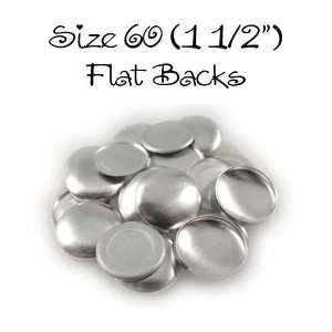   Buttons   1 1/2 (SIZE 60)   FLAT BACKS   QTY 100 Arts, Crafts