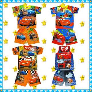 McQueen DISNEY CARS 2 Outfit Set age 1 7 years Baby Kids Boys Clothes 