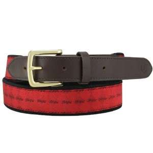  Maryland Terrapins Brown Leather Team Logo Belt (Small 