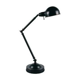  Source LS 21276 Jensen Adjustable Metal Desk / Table Lamp, Dark Bronze