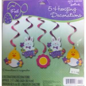    Easter Decorations   Easter Bunny Hanging Decorations Toys & Games