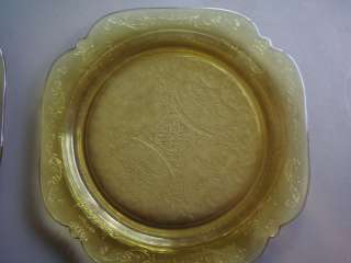 Madrid 10 1/2 Diner Plate   Amber  Federal Glass  