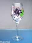   Zinfandel Wine Glasses Romanian Mouth Blown Hand Painted Crystal Glass