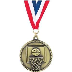 com Basketball Medals   2 inches Sculptured Die Cast Medal BASKETBALL 