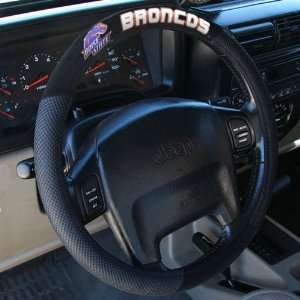  Boise State Broncos Black Steering Wheel Cover Automotive
