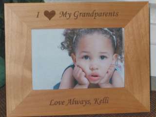 Love My Grandparents Picture Frame   Personalized  