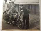 military dispatch rider on triumph motor bike & RN officer in cyprus 