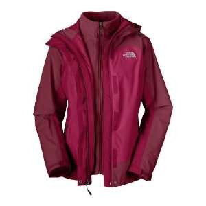 North Face Cedar Falls Triclimate Jacket   Womens Loganberry Red 