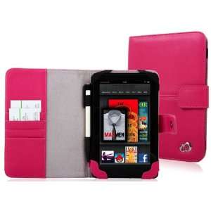   Hot Pink Cover + Black Stylus + EnvyDeal Velcro Cord Tie Electronics