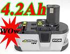 Ryobi 18V 4.2Ah Lithium li lon Battery ONE+ high capacity