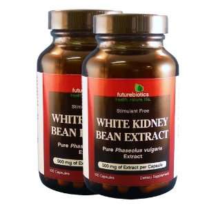  2 Pack Futurebiotics White Kidney Bean Extract 2 X 100 