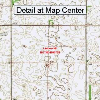  USGS Topographic Quadrangle Map   Lisbon NE, North Dakota 