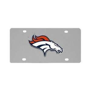 Denver Broncos Logo License Plate   NFL Football Fan Shop Accessories 