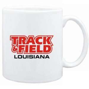  Mug White  Track and Field   Louisiana  Usa States 