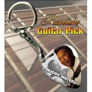  Muddy Waters Premium Guitar Pick Keyring Musical 
