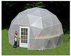 GREENHOUSE GEODESIC DOME 12 FT. With Marine Poly Cover